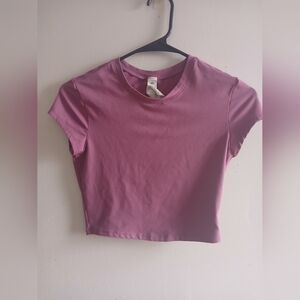 ALO Yoga Pink Crop Top